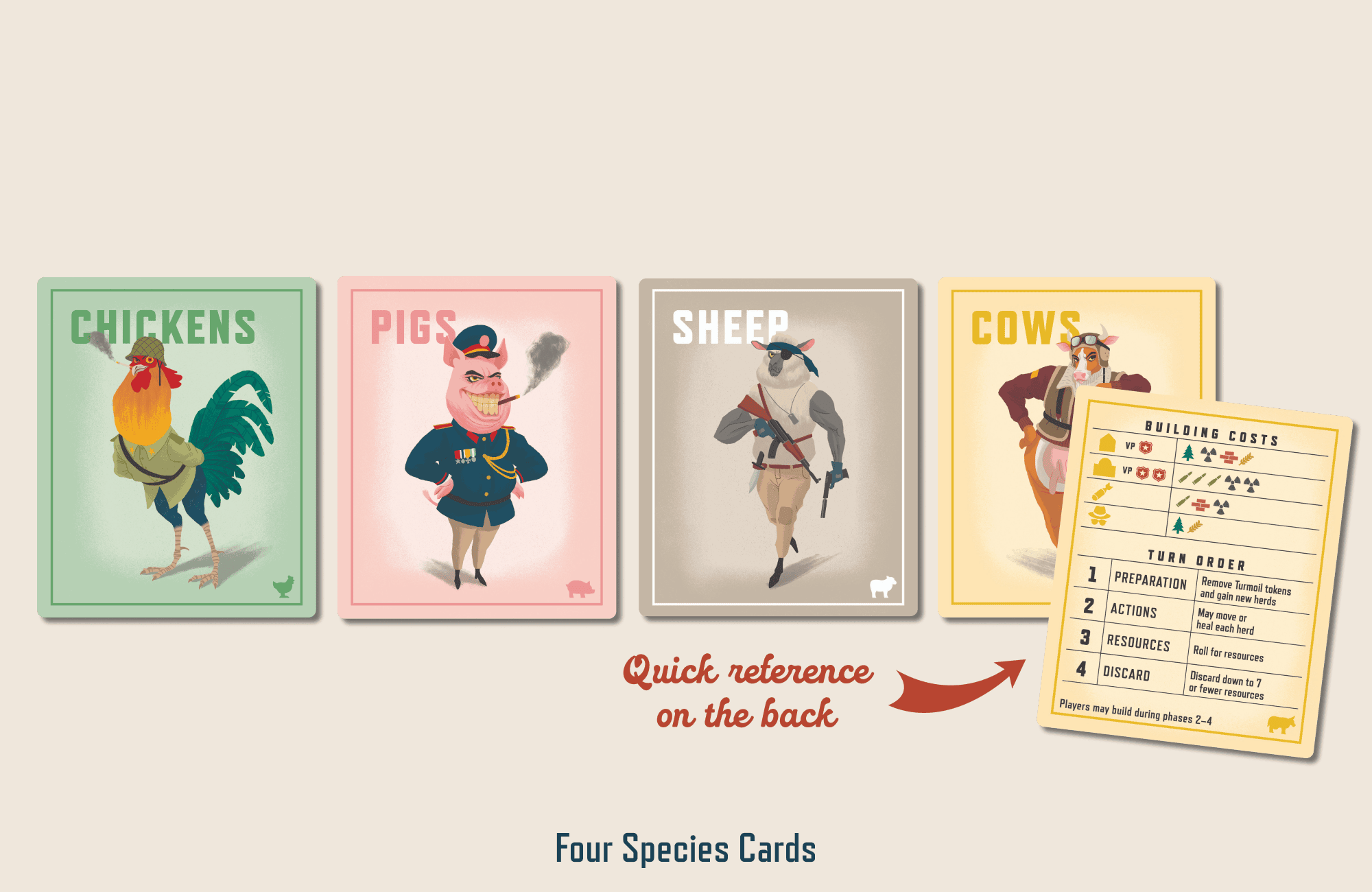 Four Species Cards